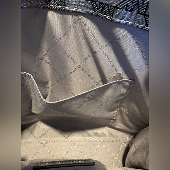 Michael Kors Metallic Silver Logo Tote - Picture 9 of 9